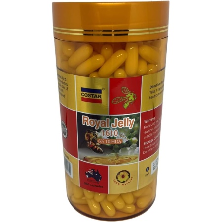 Costar Royal Jelly 1610mg 6% 10-HDA 365 Capsules