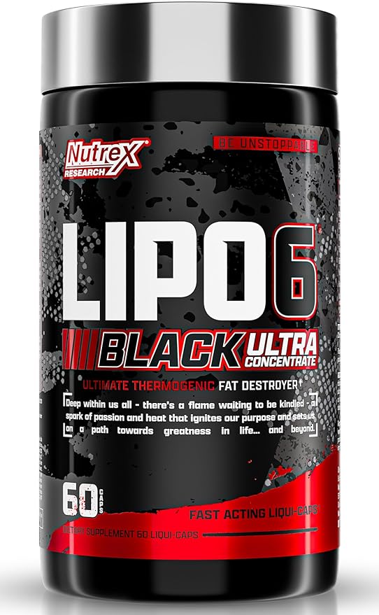 Nutrex Research Lipo-6 Black Ultra Concentrate for Men | 60 Count