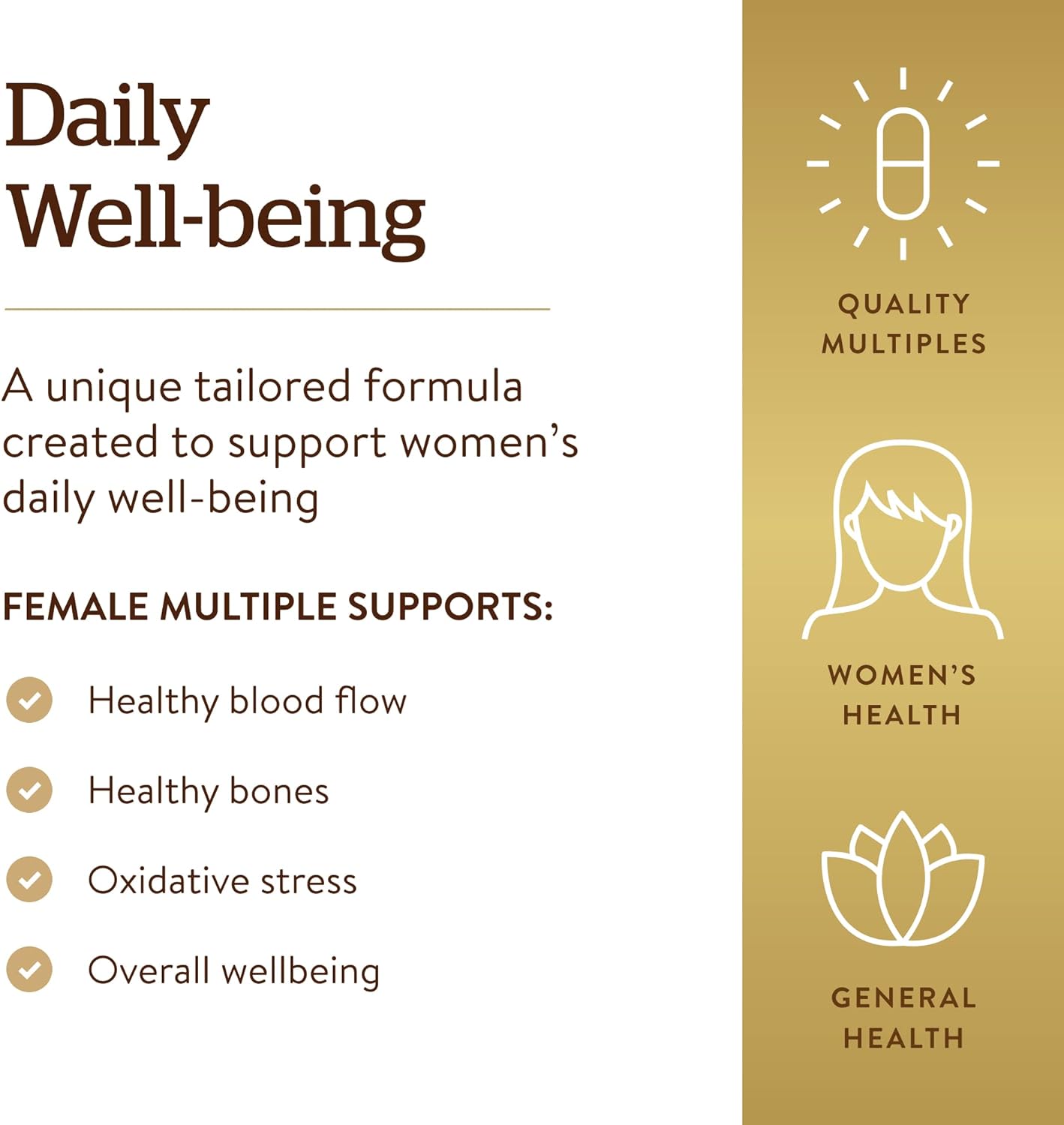 Solgar Female Multiple - Multivitamins and Multiminerals for Women, 120 Tablets - Image 6