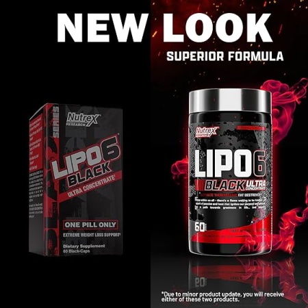 Nutrex Research Lipo-6 Black Ultra Concentrate for Men | 60 Count