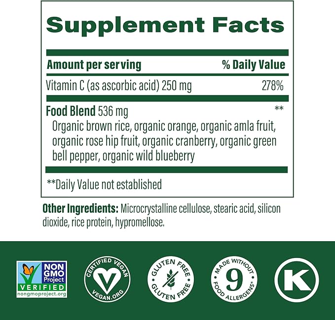 MegaFood Vitamin C Complex |180 Tablets - Image 2