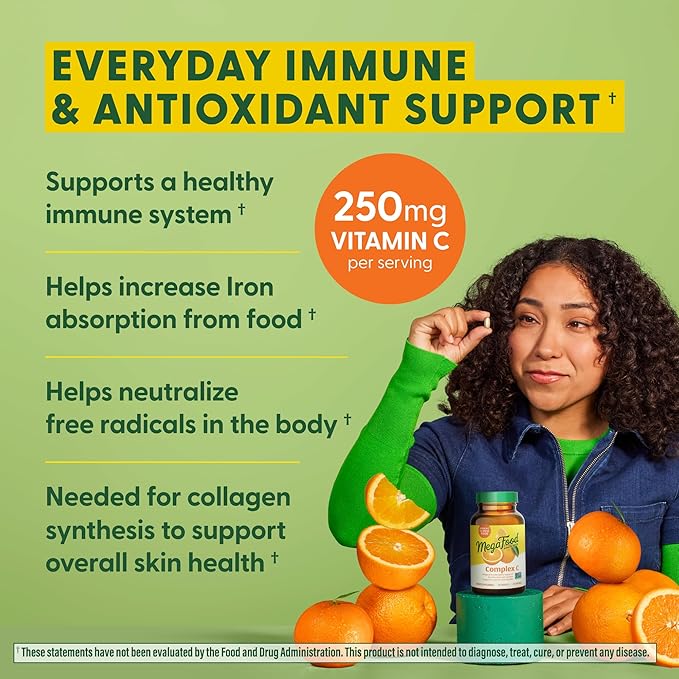 MegaFood Vitamin C Complex |180 Tablets - Image 5