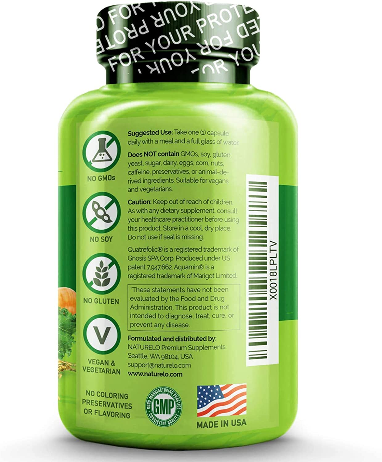 NATURELO, One Daily Multivitamin for Men, Features