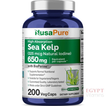 Nusapure Organic Sea Kelp 325 mcg 200 Capsules