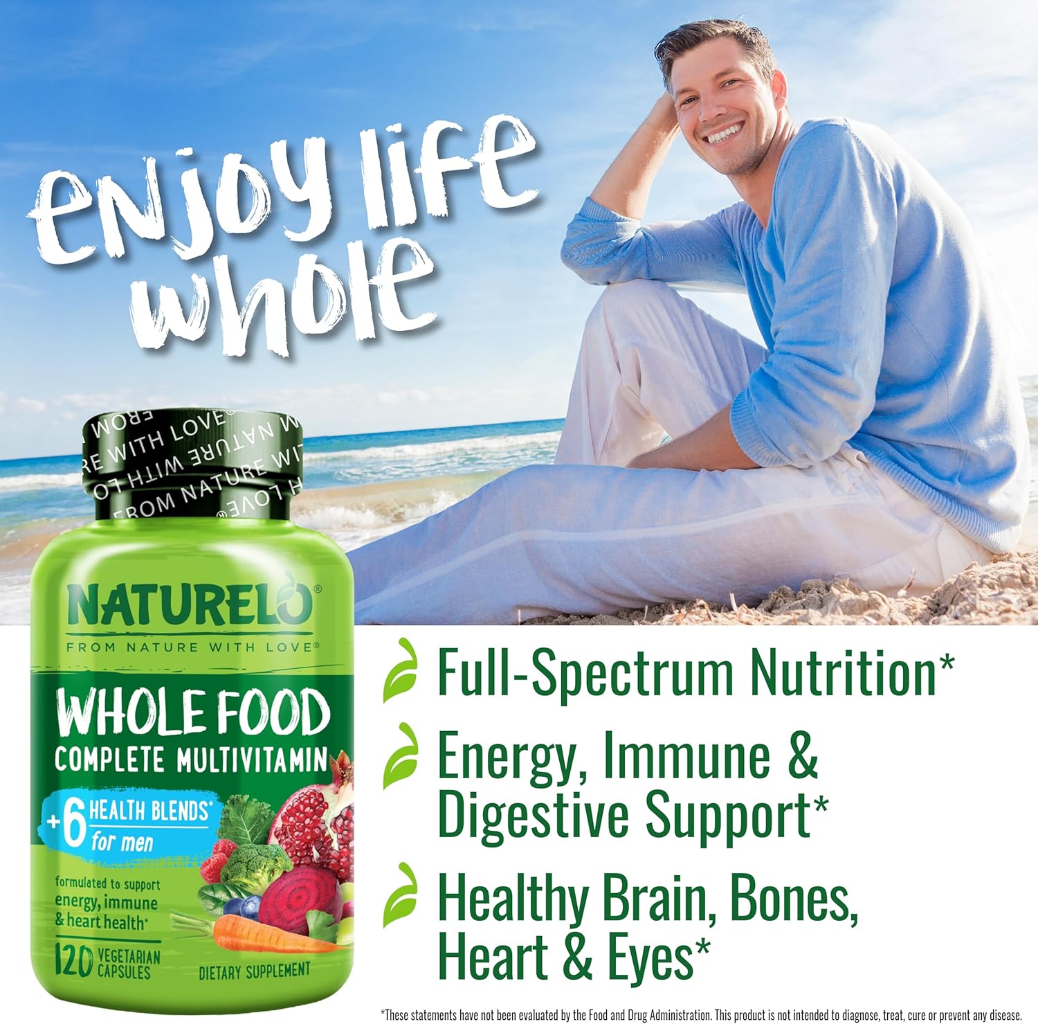 NATURELO Men's Multivitamin | 120 capsules - Image 6