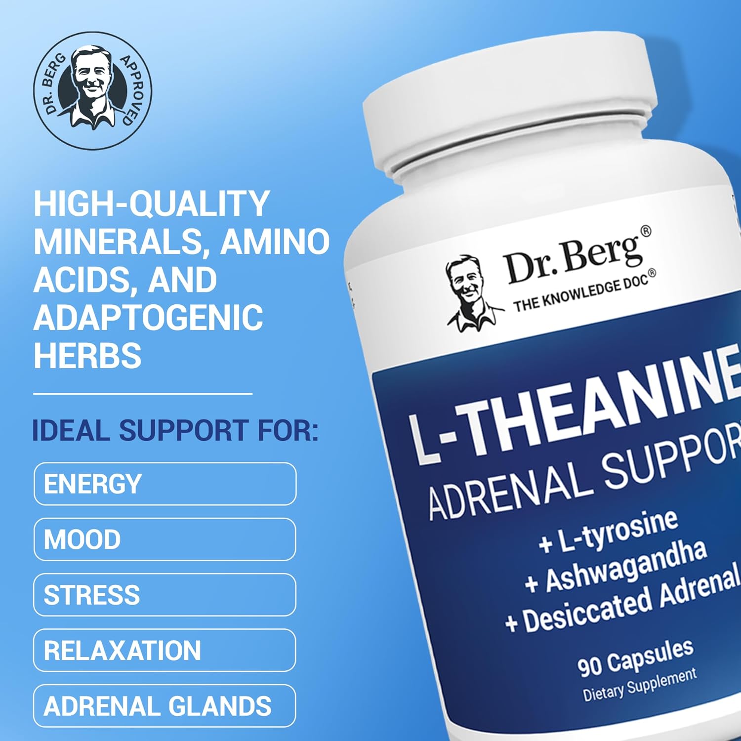 Dr. Berg’s L-Theanine 200mg | 90 Capsules - Image 6