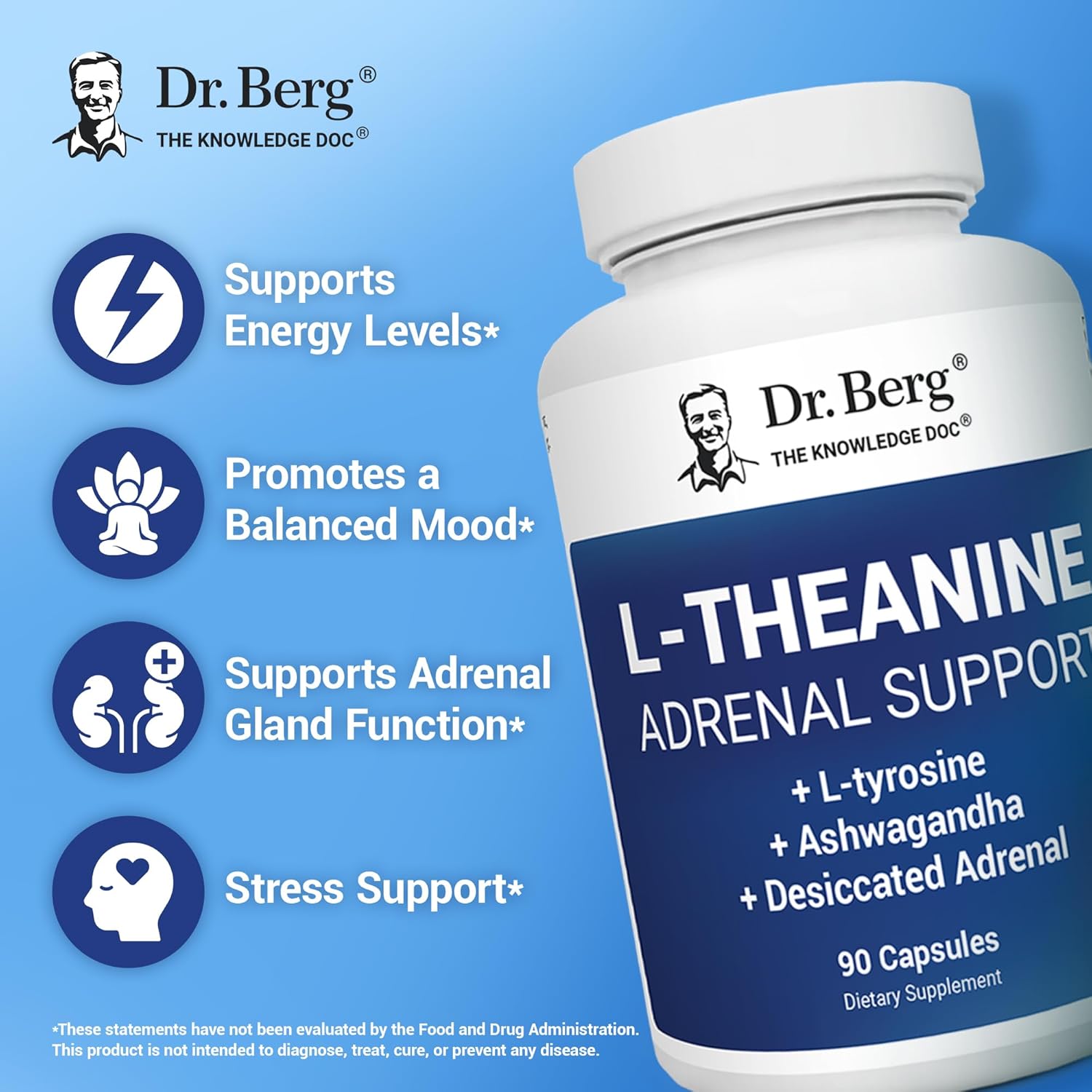 Dr. Berg’s L-Theanine 200mg | 90 Capsules - Image 4