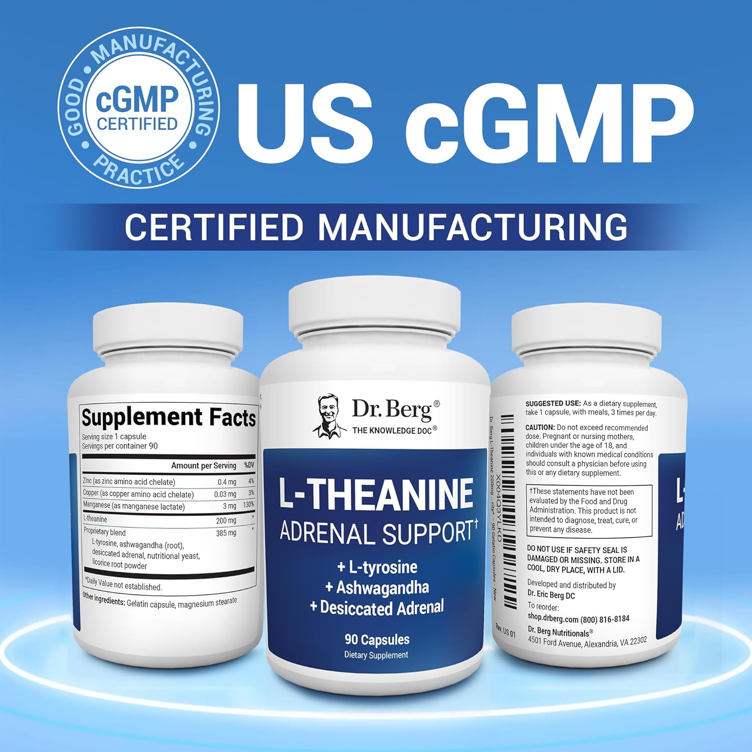 Dr. Berg’s L-Theanine 200mg | 90 Capsules - Image 7