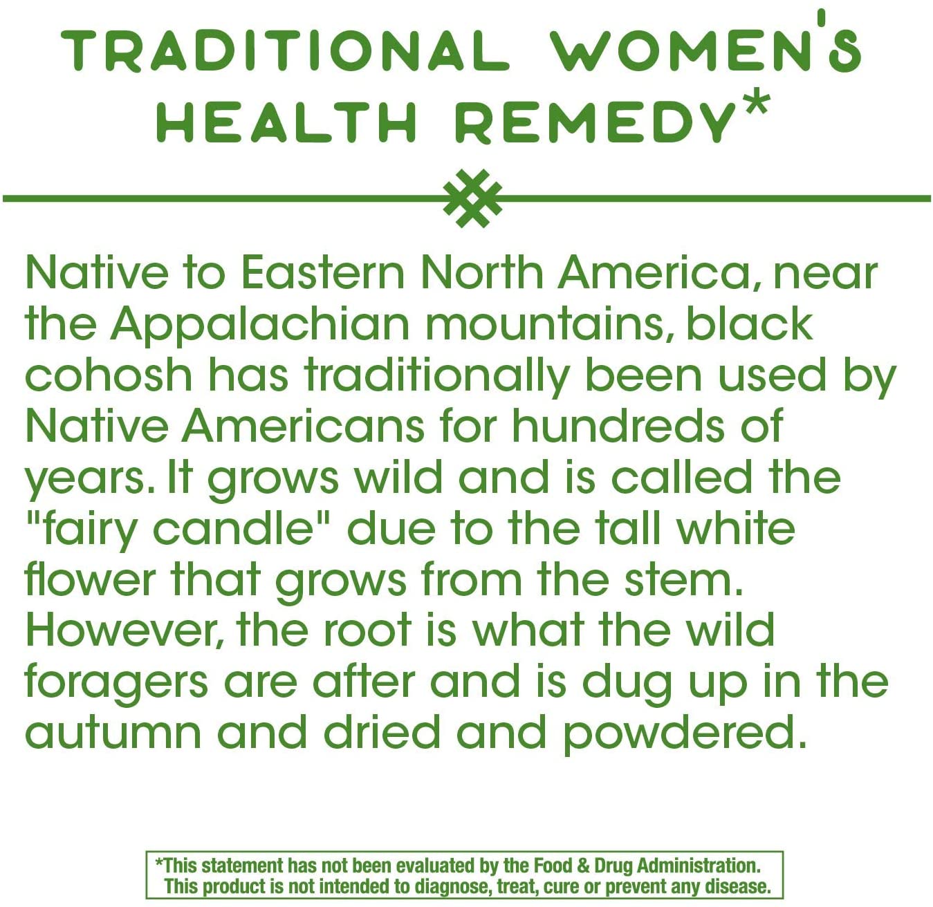 Nature’s Way Black Cohosh Root 540 mg per serving 180 Capsules