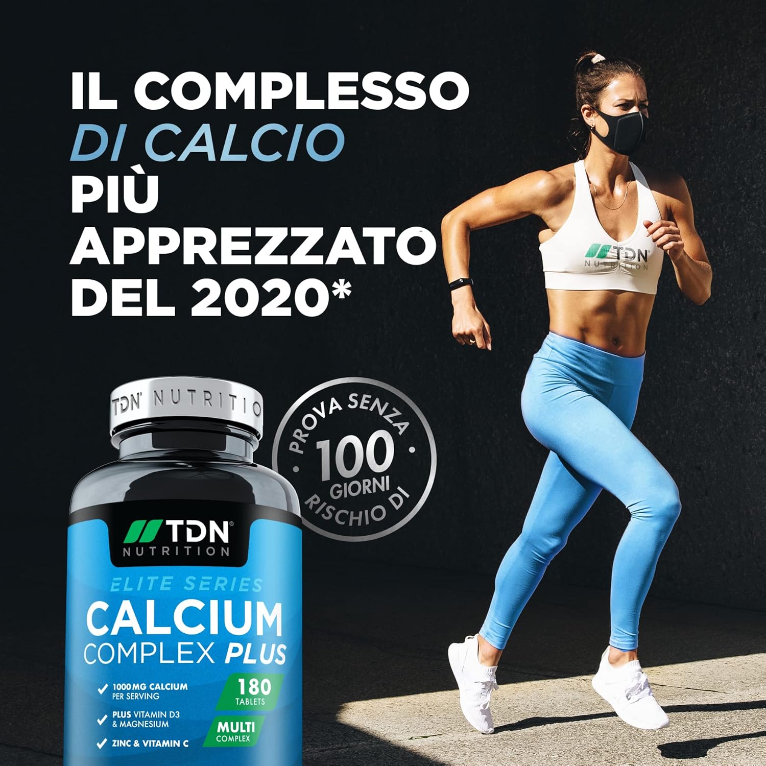 TDN Calcium and Vitamin D - High Strength 1000mg Calcium |180 Tablets - Image 6