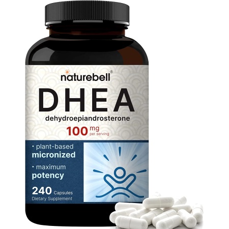 Naturebell Maximum Strength DHEA 100mg, Supports Energy Level, Metabolism, Stamina for Men and Women,240 Capsules