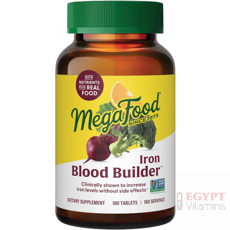 MegaFood, Blood Builder, Iron , without Nausea or Constipation |180 Tablets