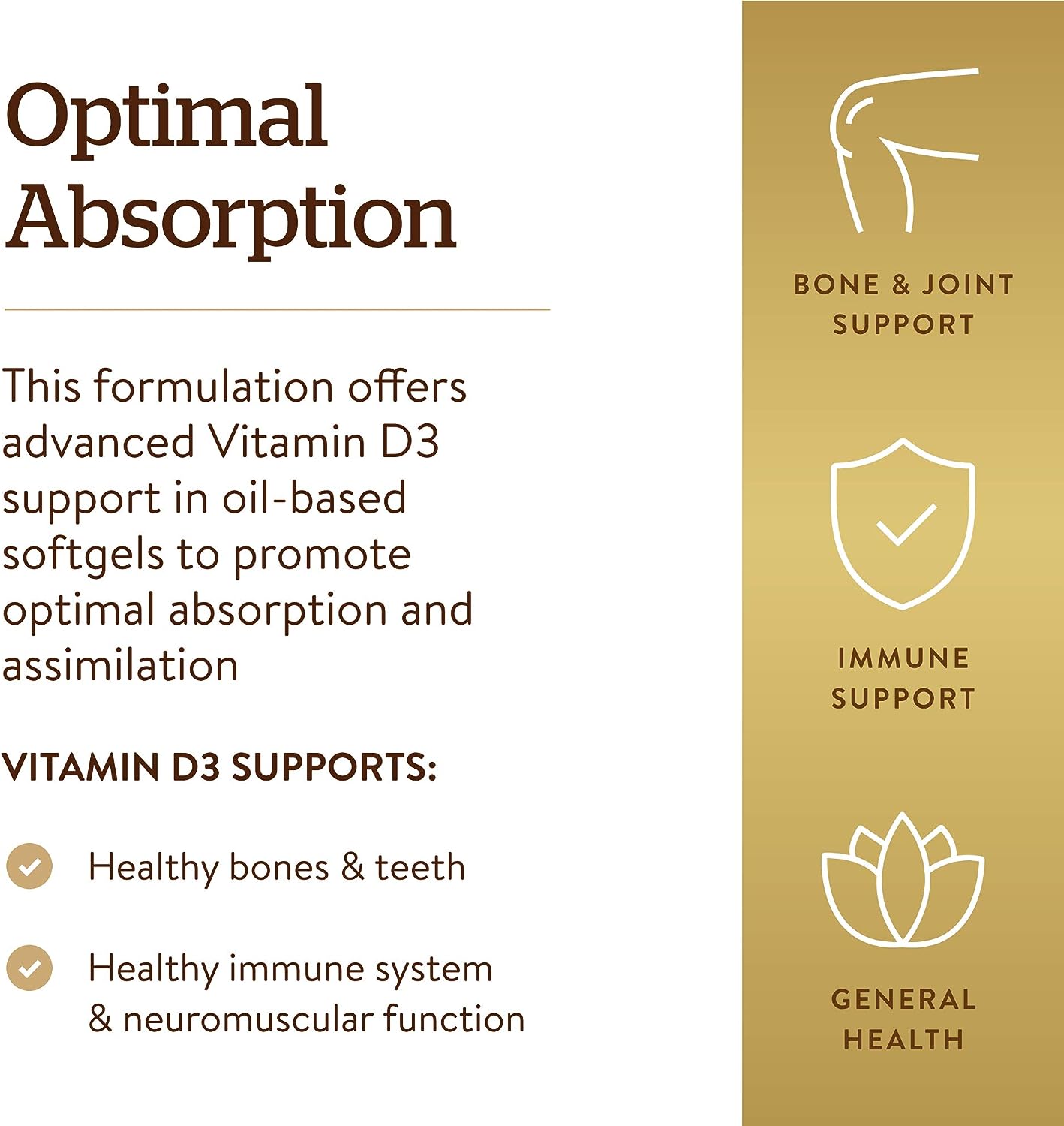 Solgar Vitamin D3 250 MCG (10,000 IU), Helps Maintain Healthy Bones & Teeth - Immune System Support ,120 Softgels فيتامين د3 ، 10000 وحدة دولية ، لتحسين صحة الجهاز المناعى ، ولصحة العظام والأسنان ، 120 جرعة