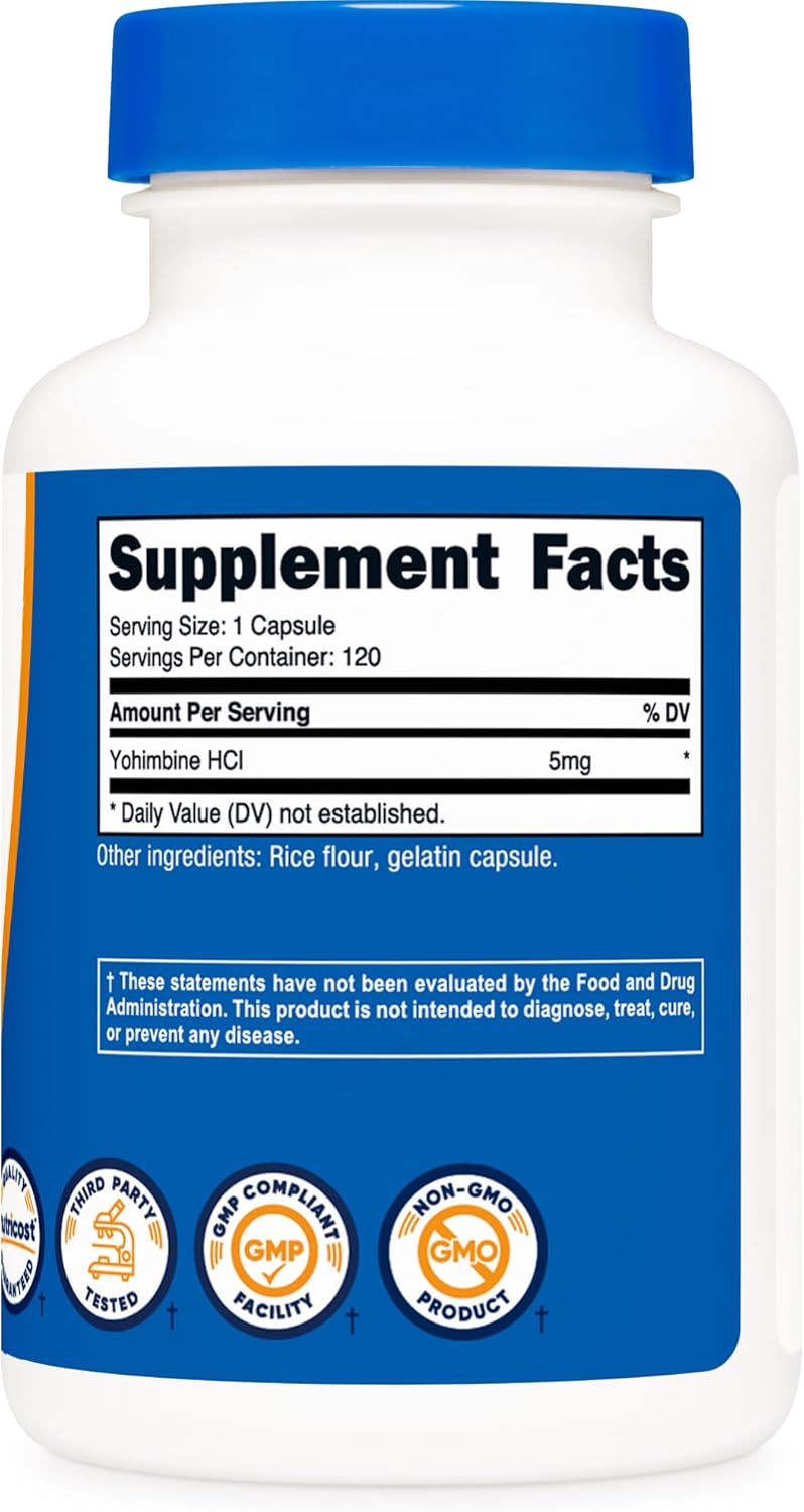 Nutricost, Yohimbine 5mg, Ingredients