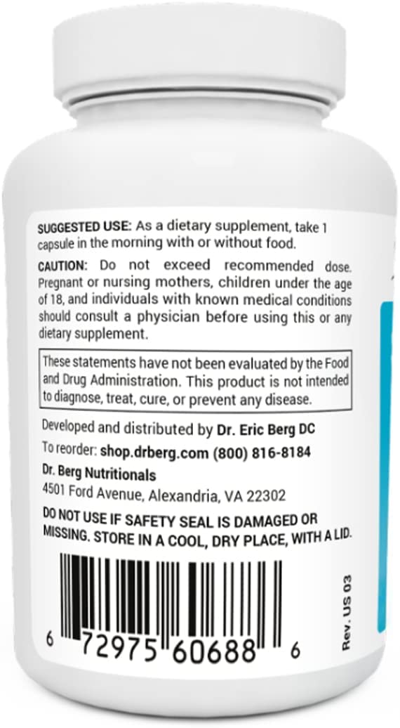 Dr Berg Sea Kelp Enhanced Iodine, 90 Capsules - Image 3