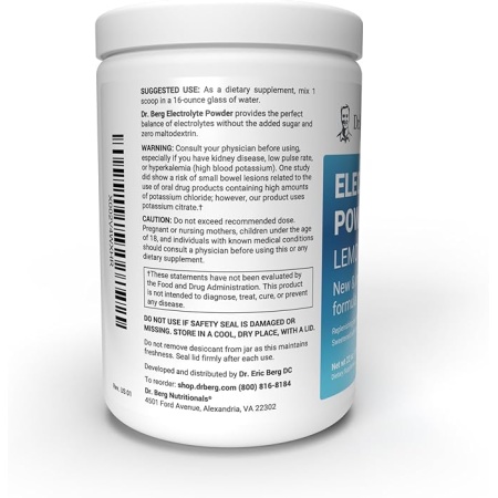 Dr Berg’s Electrolyte Powder Lemonade