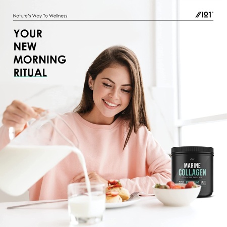 Alpha01 Wild-Caught Marine Collagen Powder - Types I & III Collagen Peptides - Hydrolysed Deep Ocean Canadian Collagen- 200g