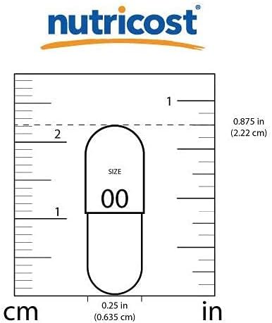 Nutricost, N-Acetyl Cysteine (NAC) 600mg, Capsule Size