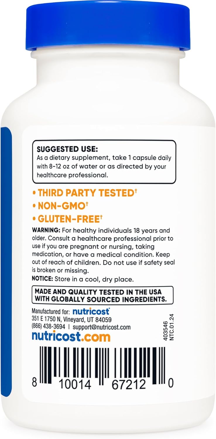 Nutricost, Flush-Free Niacin 500mg, Features