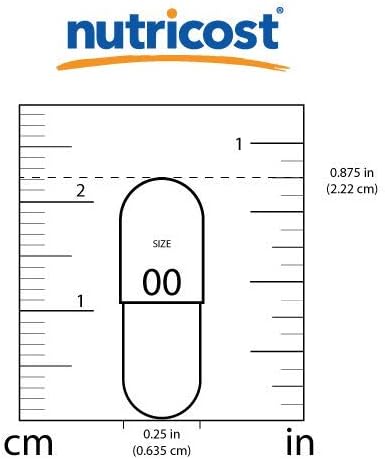 Nutricost, Glucomannan 1800mg,Capsule Size