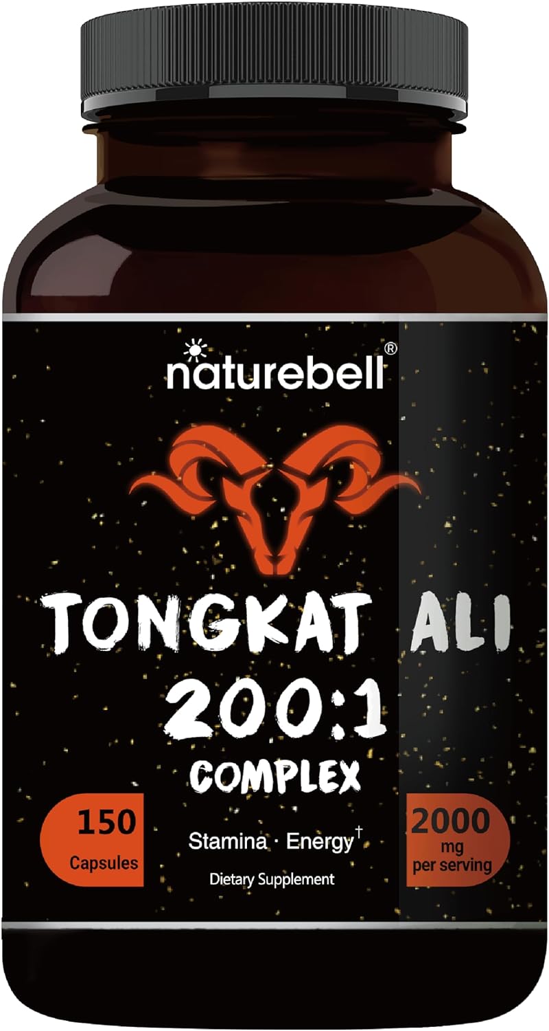 Naturebell, Tongkat Ali 2000mg Per Serving, 150 Capsules