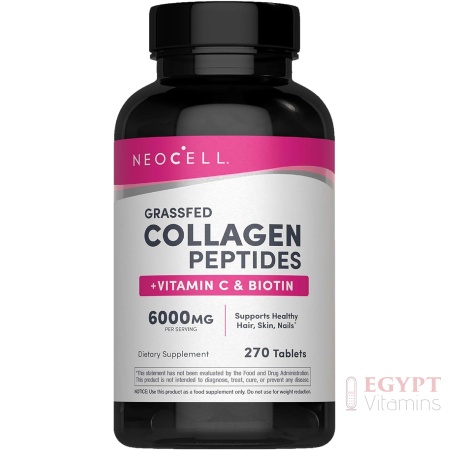 NeoCell Super Collagen Peptides + Vitamin C & Biotin, 270 Tablets