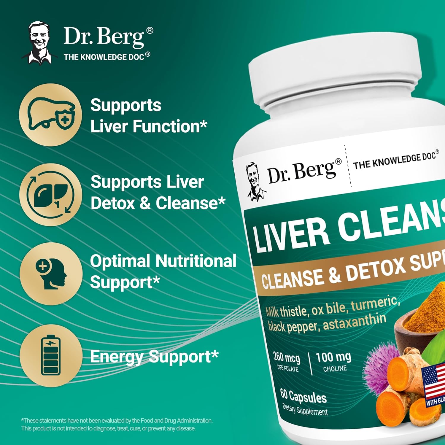 Dr. Berg Liver Cleanse | Premium Detox & Support Formula - 60 Capsules - Image 8