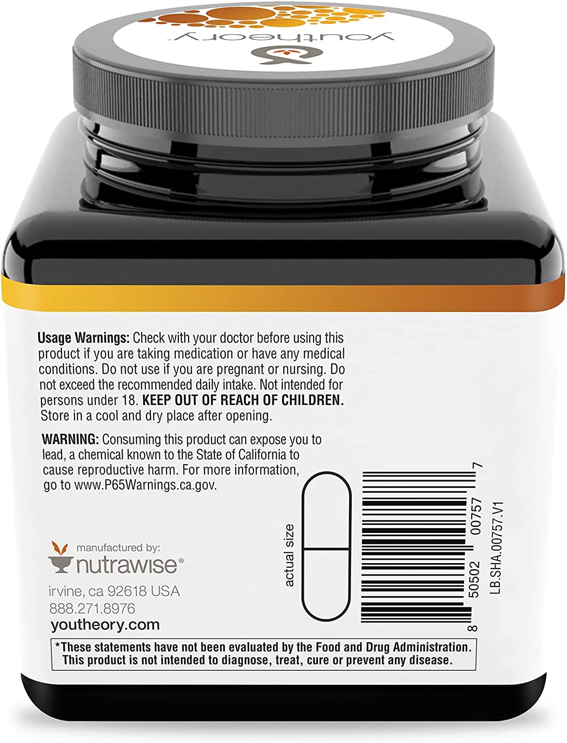 Youtheory Shilajit, Pure Himalayan Superfoood, Energy Support, 60 Vegetarian Capsulesيوثيرى شيلاجيت، مصدر طبيعى لحمض الفوليك والمعادن النادرة 60 كبسولة نباتية - Image 10