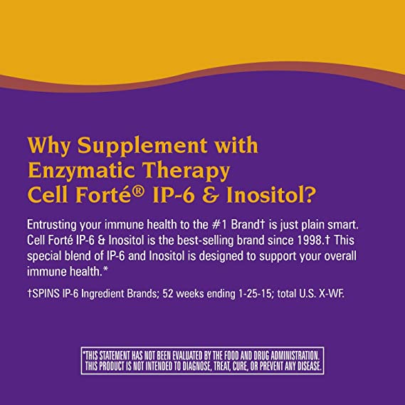 Nature's Way Cell Forté IP-6 & Inositol Supplement , 240 Capsules ناتشرز واى اينوزيتول ، لدعم الجهاز المناعى ولصحة وظائف الكبد ، وتعزيز إزالة السموم من الخلايا ، وتحسين وظائف الأغشية، 240 كبسولة - Image 5