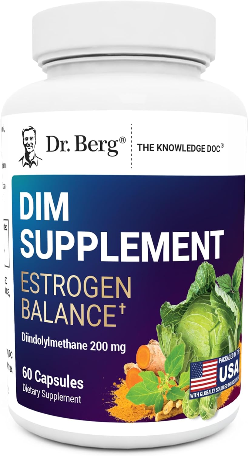 Dr Berg's DIM Supplement Estrogen Support | 60 Capsules