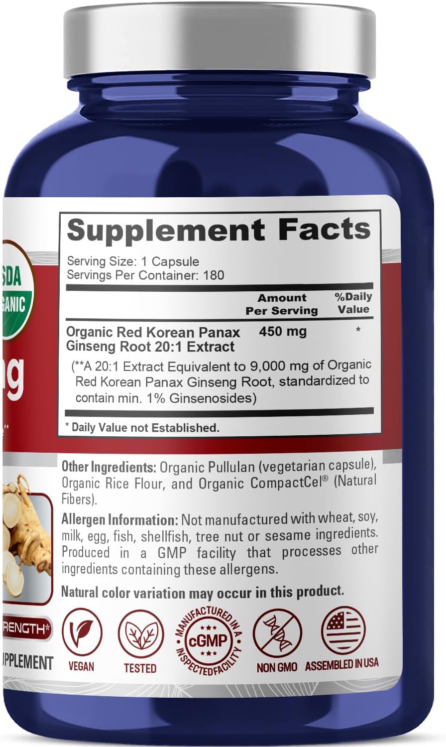 Nusapure Red Korean Panax Ginseng ingredients