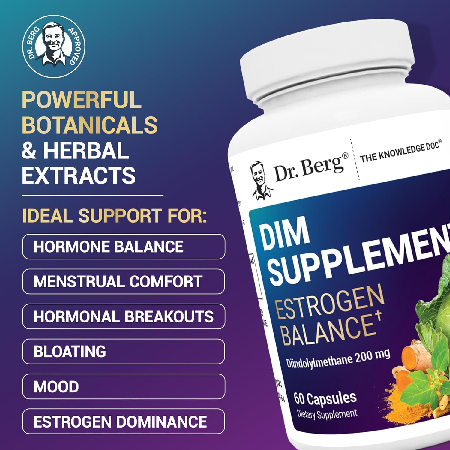 Dr Berg's DIM Supplement Estrogen Support | 60 Capsules - Image 7