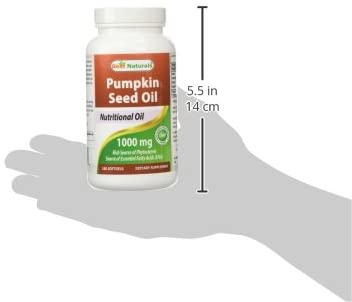 Best Naturals Pumpkin Seed Oil Bladder Control 1000 mg 180 Softgels زيت بذور اليقطين 1000 مجم ، لصحة المثانة والبروستاتا ، 180 سوفت جل - Image 9