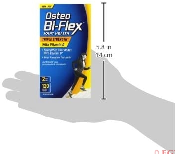 Osteo Bi-Flex Triple Strength Glucosamine Chondroitin with Vitamin D3, for Immune and Bone Health, 120 Count اوستيو بى_ فليكس (ثلاث أضعاف القوة) جلوكوزامين و كوندروتين مع فيتامين د3 ، لصحة المفاصل والعظام ولصحة الجهاز المناعى ، 120 حباية - Image 10