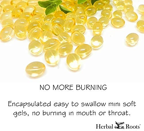 Herbal Roots Oil of Oregano - Made from Mediterranean Oregano Oil - 90 Easy to Swallow Softgel Capsules - Extra Strength 150 mg - Made in The USA - Image 4