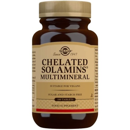Solgar Chelated Solamins Multimineral Tablets - Pack of 180