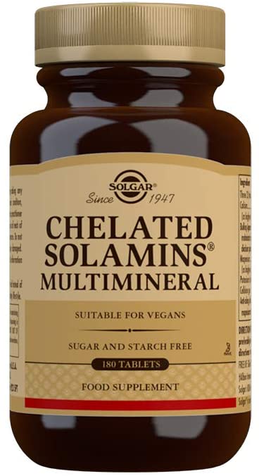 Solgar Chelated Solamins Multimineral Tablets - Pack of 180