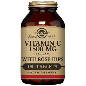 Solgar Vitamin C 1500 mg with Rose Hips - 180 Tablets