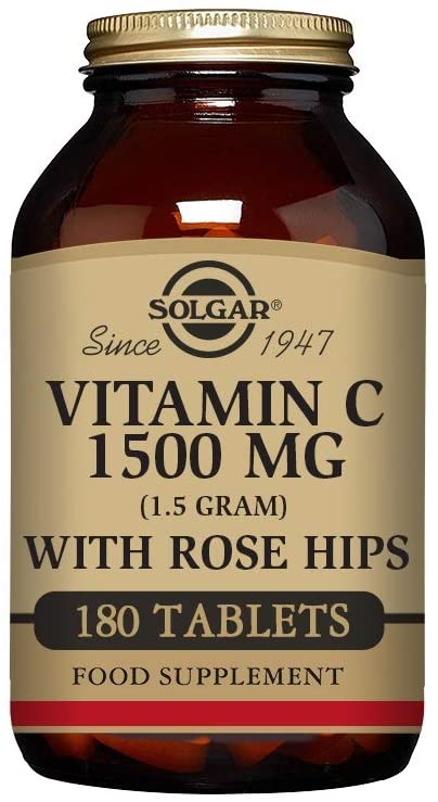Solgar Vitamin C 1500 mg with Rose Hips - 180 Tablets