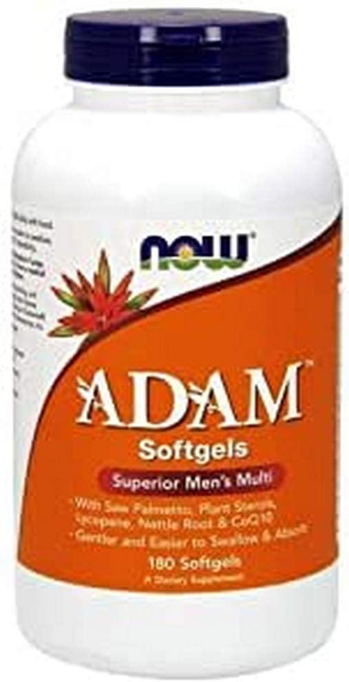 NOW Adam Men's Multiple Vitamin -Softgels,180 Count فيتامينات متعددة للرجال 180سوفت جيل