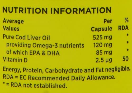 Seven Seas Pure Cod Liver Oil 120 Capsules | Omega-3 & Vitamins A, D - Image 5
