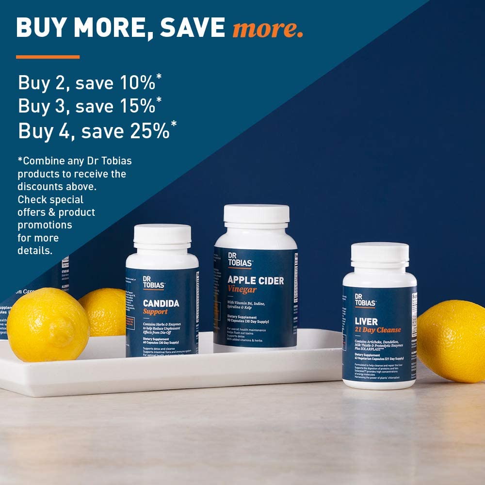 Dr Tobias Liver 21 Day Cleanse - Solarplast, Milk Thistle (Silymarin), Artichoke, Dandelion & Proteolytic Enzymes Supplement تطهير الكبد لمدة 21 يوم ، يحتوى على الخرشوف والهندباء وحليب الشوك وانزيمات + سولاربلاست - Image 7