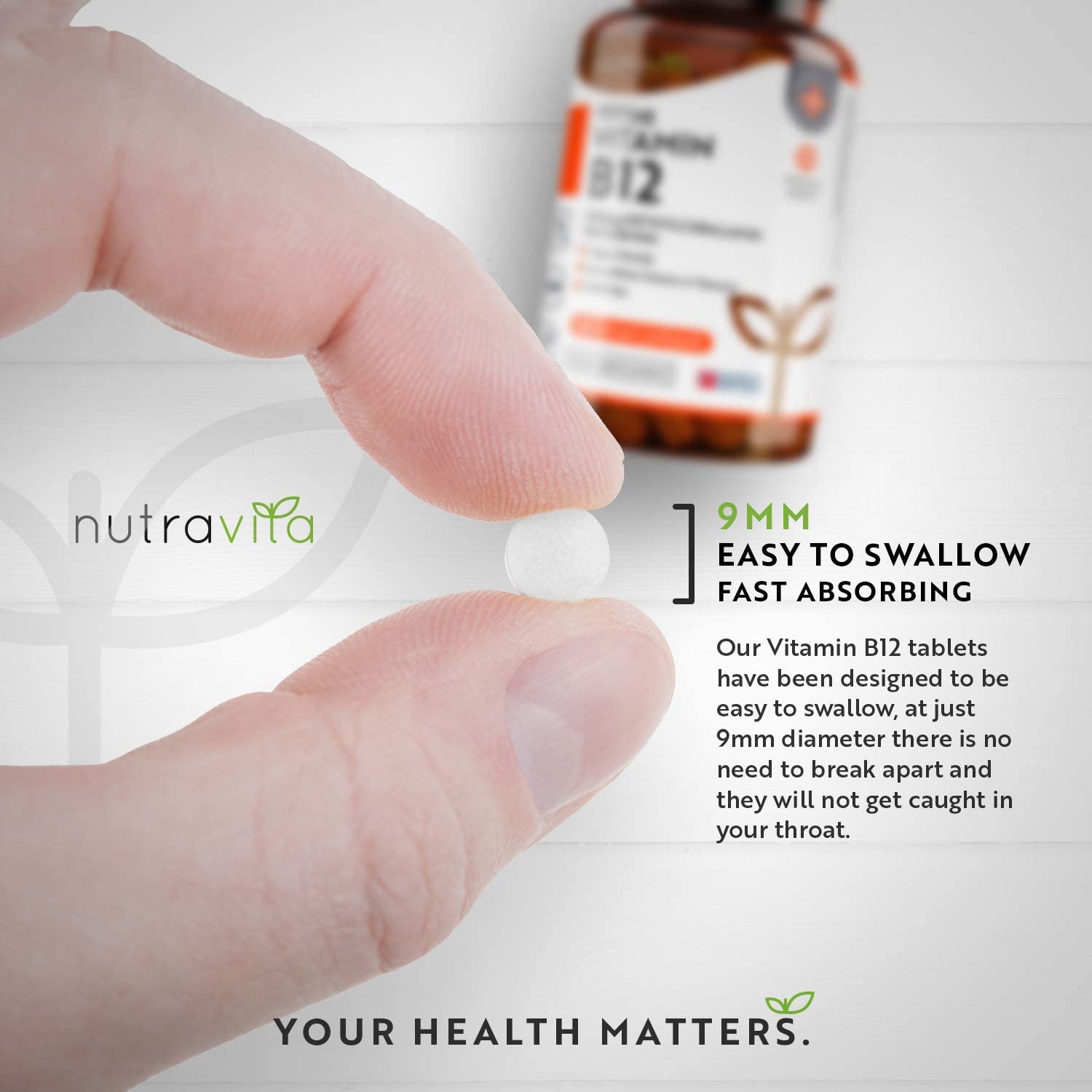 Nutravita Vitamin B12 (Methylcobalamin) 1000mcg - 365 Tablets فيتامين ب12، 1000 ميكروجرام ، 365 حباية - Image 4