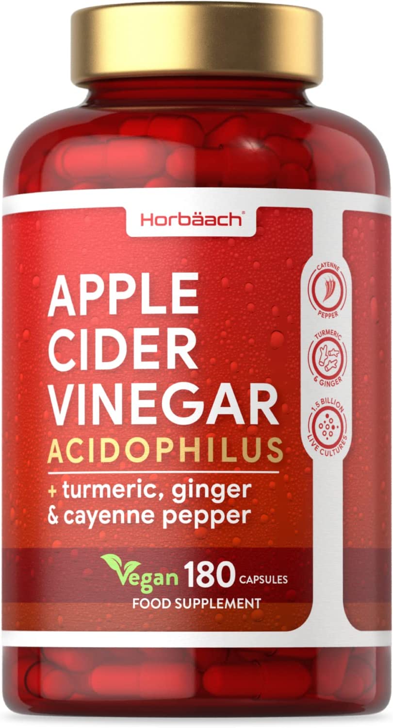 Apple Cider Vinegar Capsules | 1000mg | 180 Count | High Strength Complex with Probiotics | Vegan Supplement | by Horbaach - Image 9