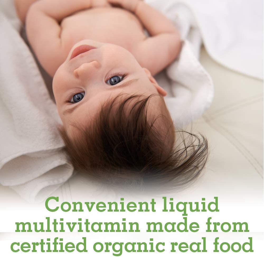 Garden of Life Baby Multivitamin Drops, for Infants & Toddlers 1.9 fl ozقطرات فيتامينات متعددة من جاردن أوف لايف بيبي، فيتامينات عضوية للأطفال الرضع والأطفال الصغار - فيتامينات أساسية ومغذيات للأطفال، نباتي، خالٍ من الغلوتين، غير معدل وراثياً، 56 وجبة، مكمل سائل 56 مل - Image 6