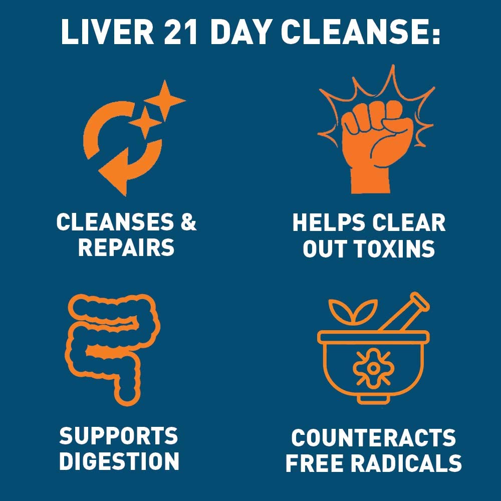 Dr Tobias Liver 21 Day Cleanse - Solarplast, Milk Thistle (Silymarin), Artichoke, Dandelion & Proteolytic Enzymes Supplement تطهير الكبد لمدة 21 يوم ، يحتوى على الخرشوف والهندباء وحليب الشوك وانزيمات + سولاربلاست - Image 2