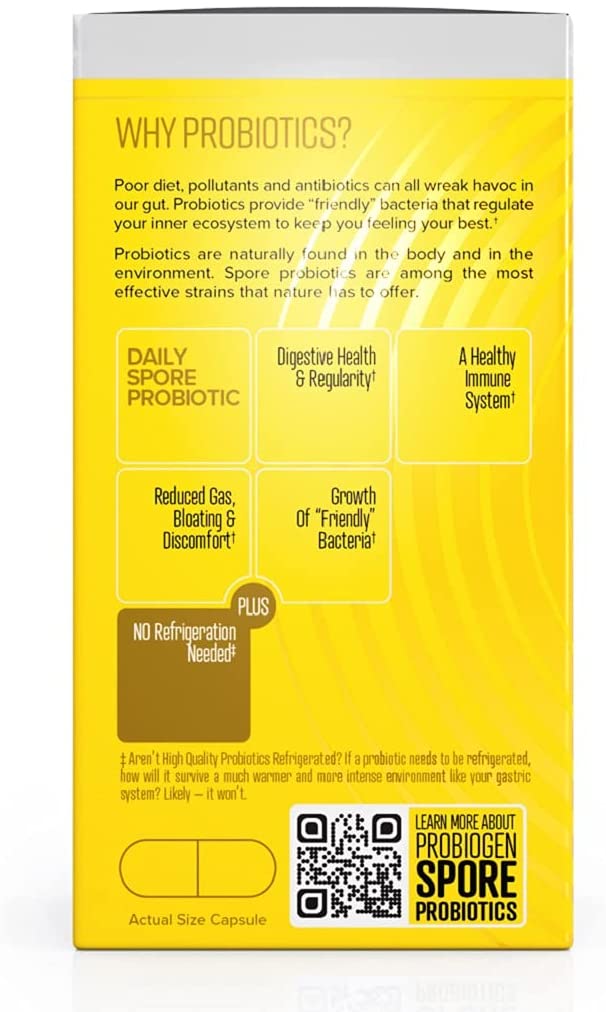 Probiogen Daily Digestive Balance Probiotic, Digestive Supplement, 30 Count Capsules 8 billion - Image 3