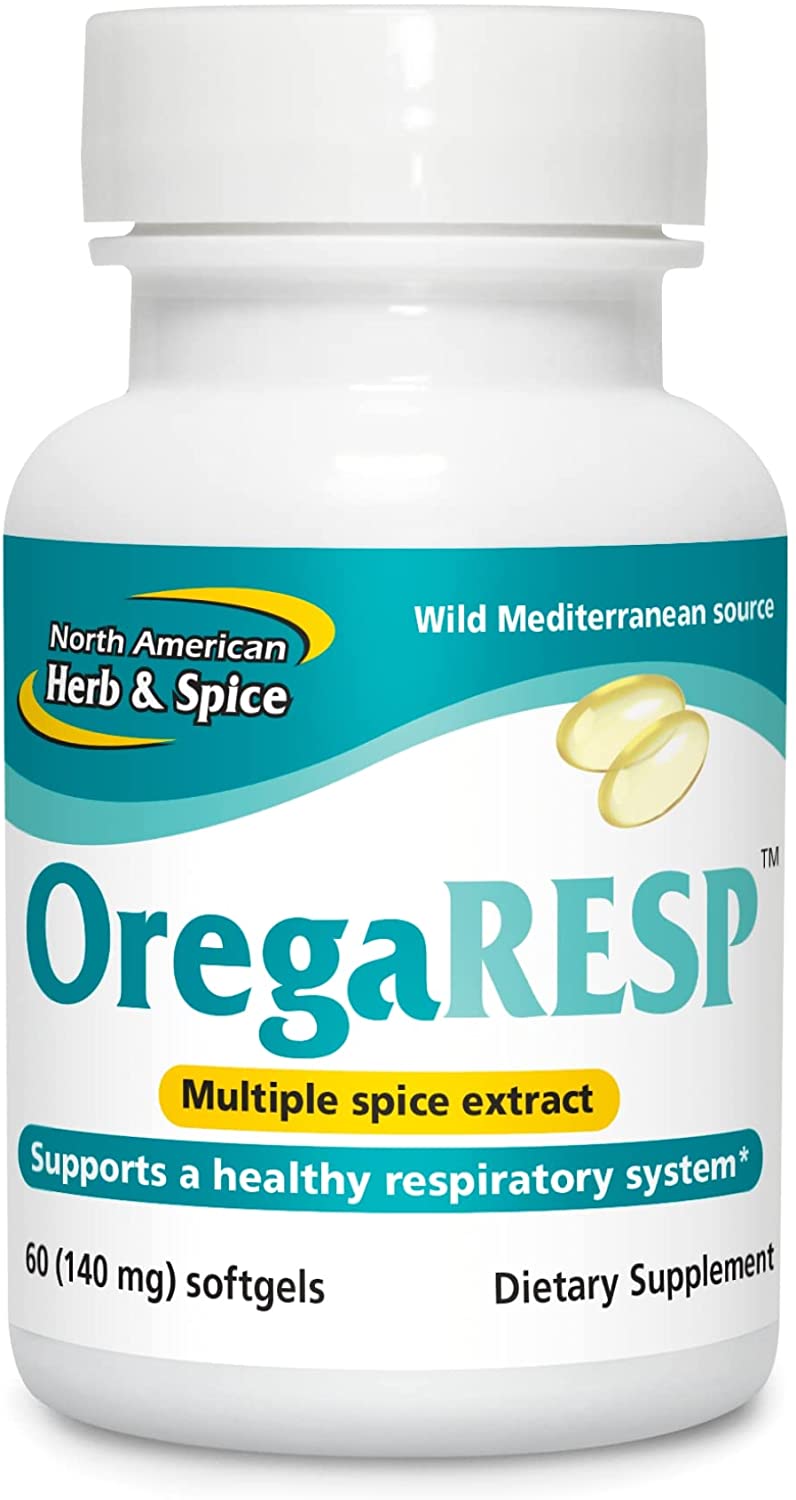North American Herb & Spice OregaResp P73 - 60 Softgels - Supports Immune & Respiratory Health - Multiple Spice Oil Complex with Oreganol P73 Oregano Oil - Non-GMO - 30 Servings