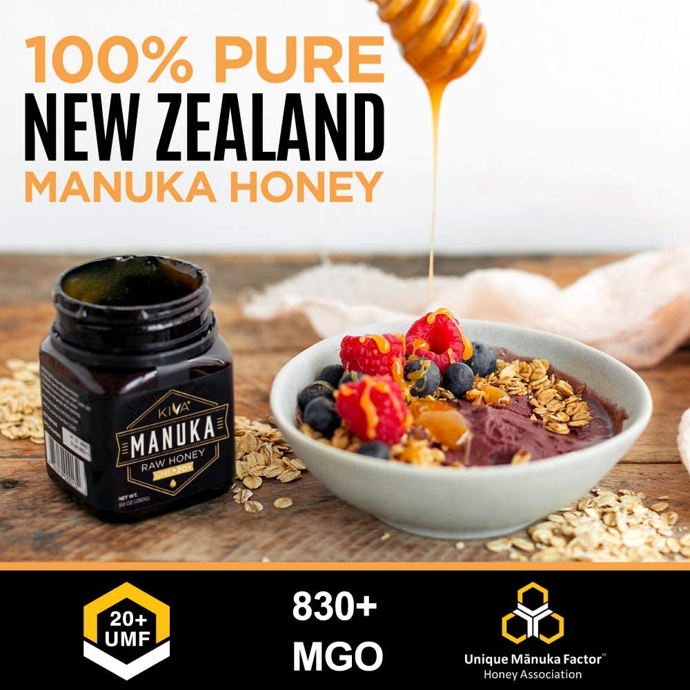 Kiva Raw Manuka Honey, Certified UMF 20+ (MGO 825+) - 250 Grams - Image 7