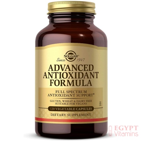 Solgar Advanced Antioxidant Formula, Contains Zinc, Vitamin C, E & A -120 Capsules سولجار تركيبة متطورة غنية بمضادات الأكسدة تحتوى على الزنك وفيتامين ج وفيتامين أ و ه لتحسين صحة الجهاز المناعى ، 120 كبسولة نباتية
